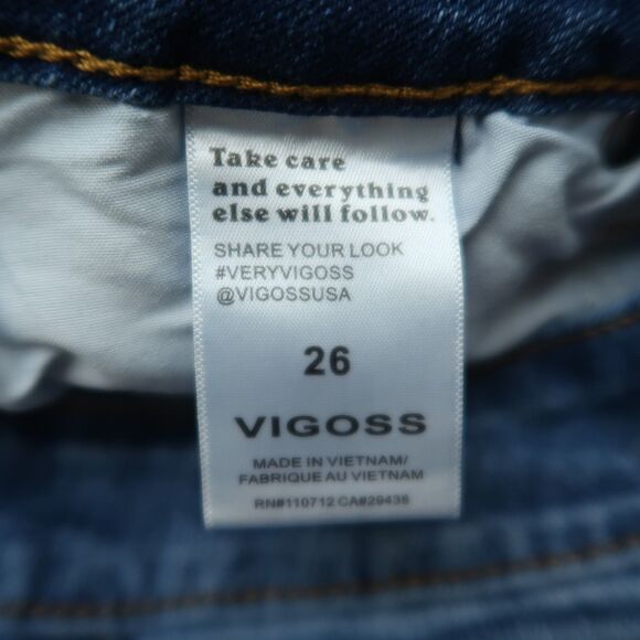 VIGOSS Jeans Women's Size 26 Blue Mid-Rise Marley Crop Boot Denim 30" Inseam - Picture 10 of 16